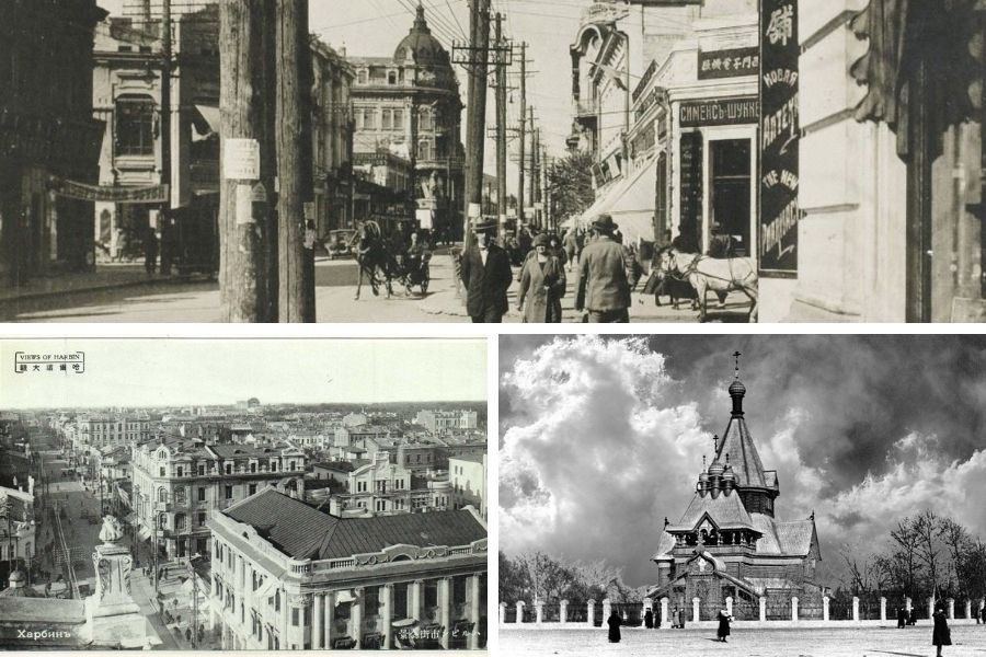 Железнодорожная станция на КВЖД Харбин