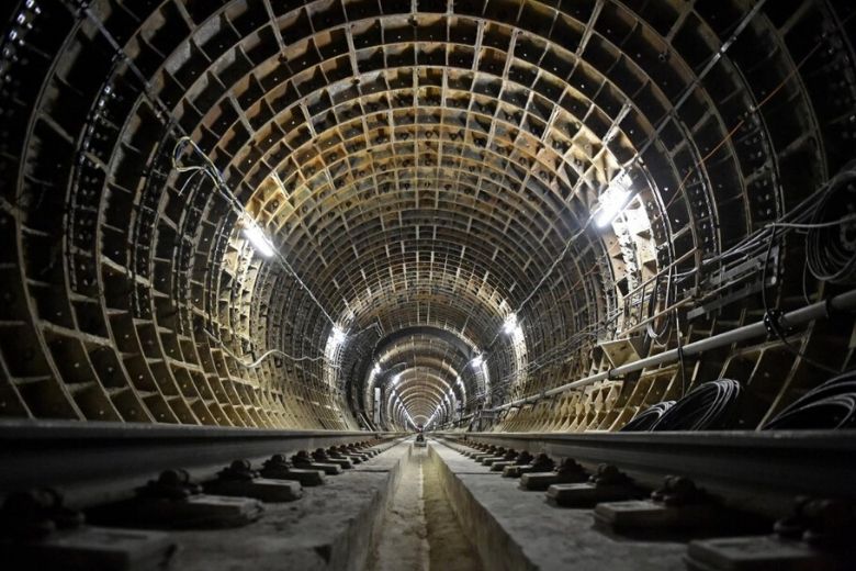 На фото— строительство метро