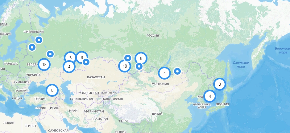 На фото — карта с ЖСК с господдержкой 