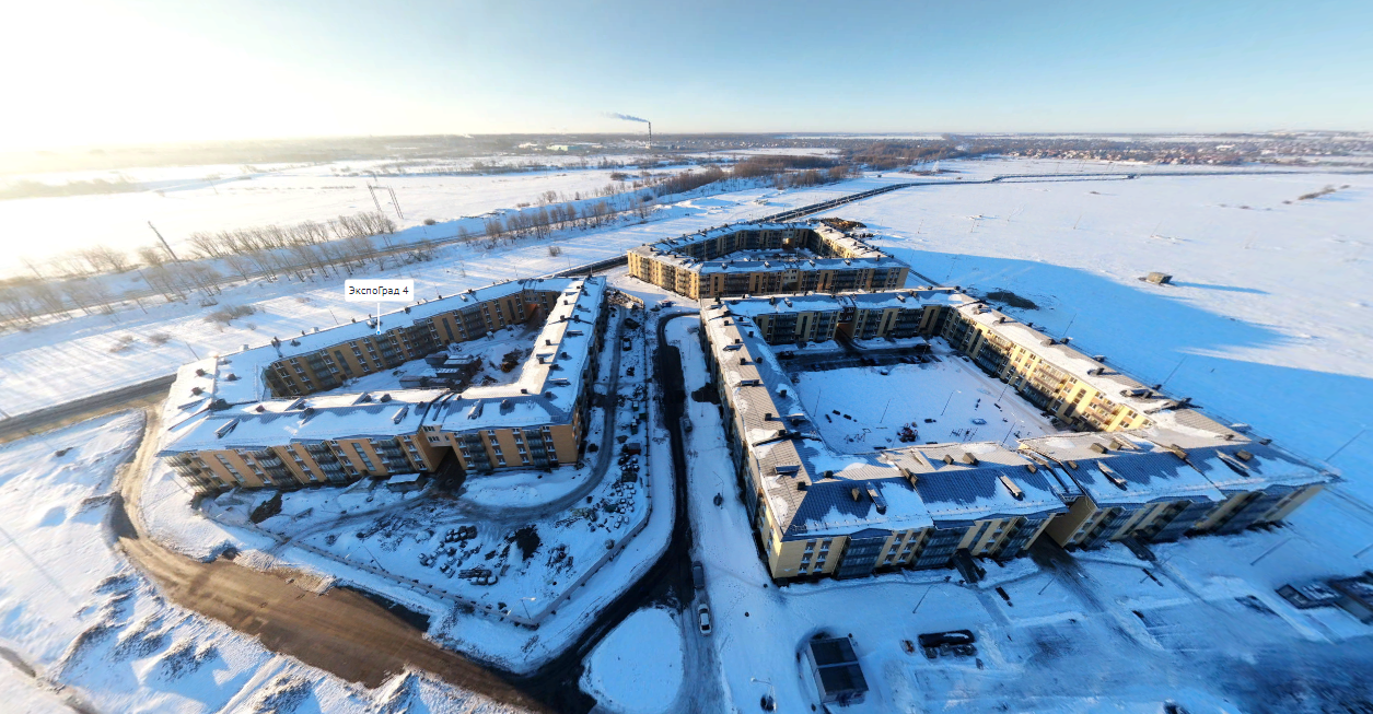 На фото — панорама ЖК «ЭкспоГрад 4», февраль 2022