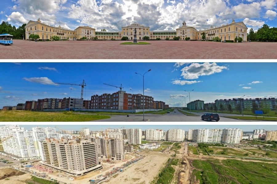 На фото — панорамы Пушкинского района